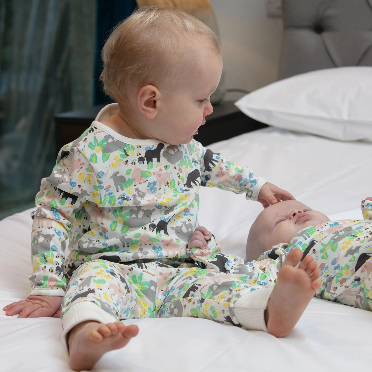 Piccalilly Country Friends organic cotton pyjamas for children