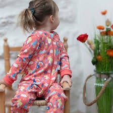 Piccalilly Bunny Hop zip up onesie – organic cotton baby and toddler clothing
