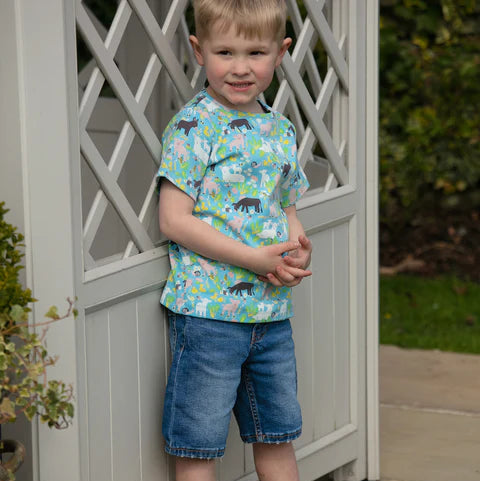 Piccalilly Country Friends T-Shirt – Organic Cotton Baby & Kids Farm Animal Tee