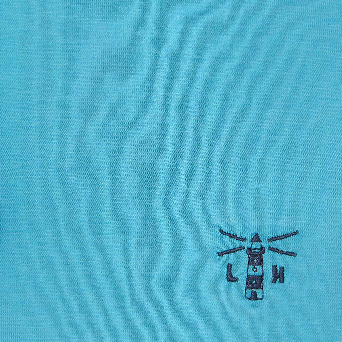 Little Lighthouse Polly Cotton Stretch Shorts – Turquoise Girls Summer Shorts