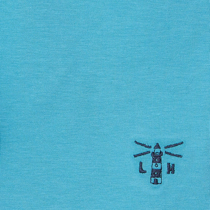 Little Lighthouse Polly Cotton Stretch Shorts – Turquoise Girls Summer Shorts