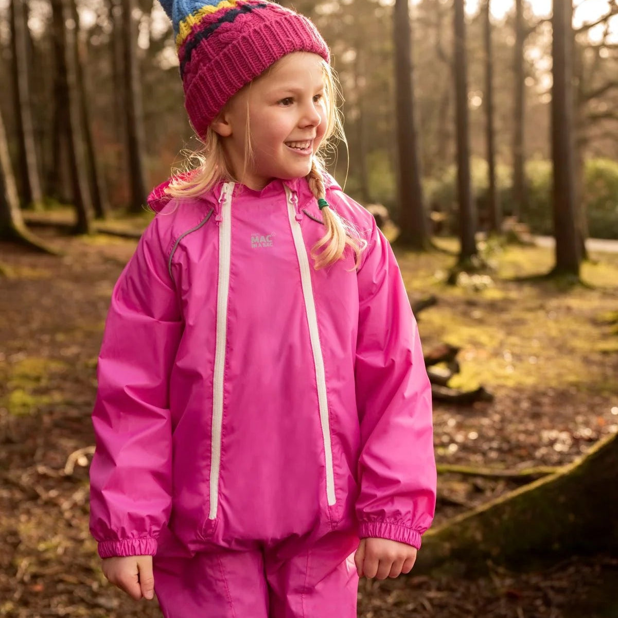 Puddlesuit packable waterproof kids rainsuit full body rain suit for children outdoor play