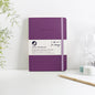 Vent For Change A5 Recycled Leather Notebook | Sustainable Lined Journal - Purple
