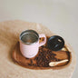 Qwetch 350ml Insulated Stainless Steel Mug With Handle, Pastel Pink