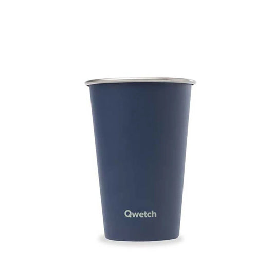 Qwetch Single Wall Stainless Steel Cup – Granite Blue 470ml