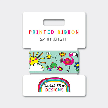 Rachel Ellen Fun Printed Ribbon – Gift Wrap Ribbon 2m