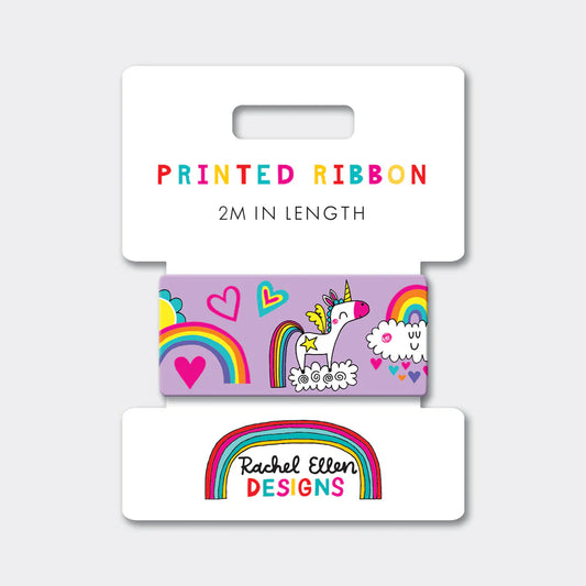 Rachel Ellen Unicorns Printed Ribbon – Gift Wrap Ribbon 2m