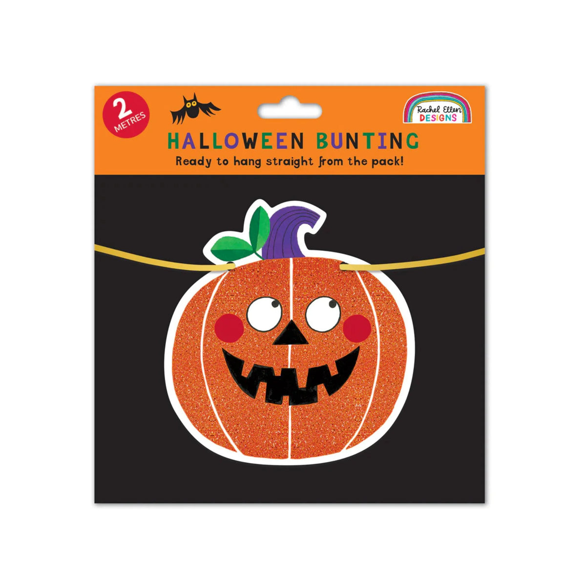 Rachel Ellen Halloween Pumpkin Bunting – 2m Halloween Party Decoration