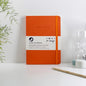 Vent For Change A5 Recycled Leather Notebook | Sustainable Lined Journal - Orange