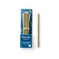 Reusable Bamboo Straws Set of 6 with Cleaning Brush – Original Green