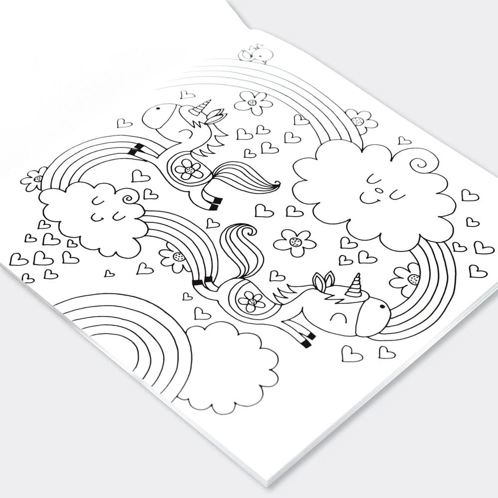 Rachel Ellen Colouring Book Unicorns & Rainbows