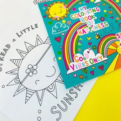 Rachel Ellen Colouring Book Of Happiness
