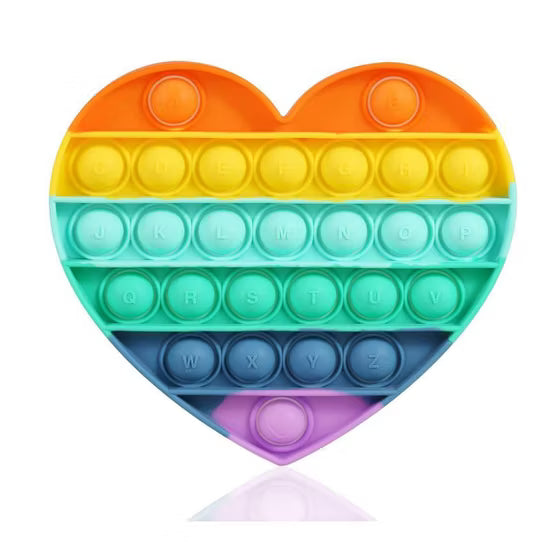 Silicone Pop-It Fidget Toy – Reusable Sensory Bubble Activity Toy for Kids & Stress Relief