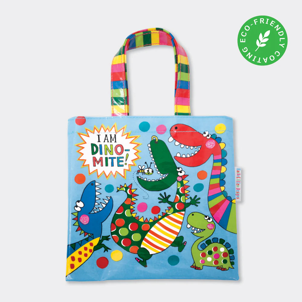 Mini Eco Tote Bag, Dino-Mite