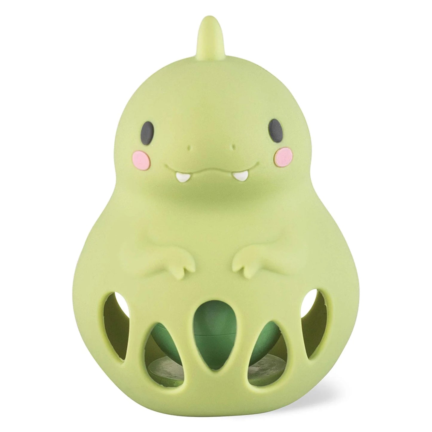 Tiger Tribe Silicone Dino Rattle – Baby Sensory Toy