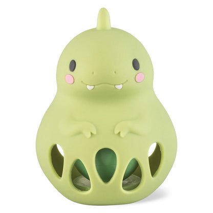 Tiger Tribe Silicone Dino Rattle – Baby Sensory Toy