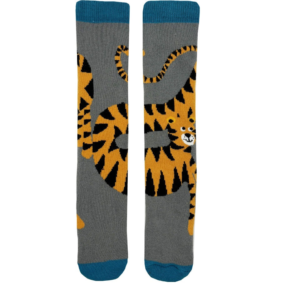 Welly Socks, Tiger Toes, 6-8yrs