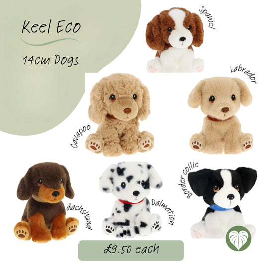 Keel Eco 14cm Eco Soft Toy, Dogs Various