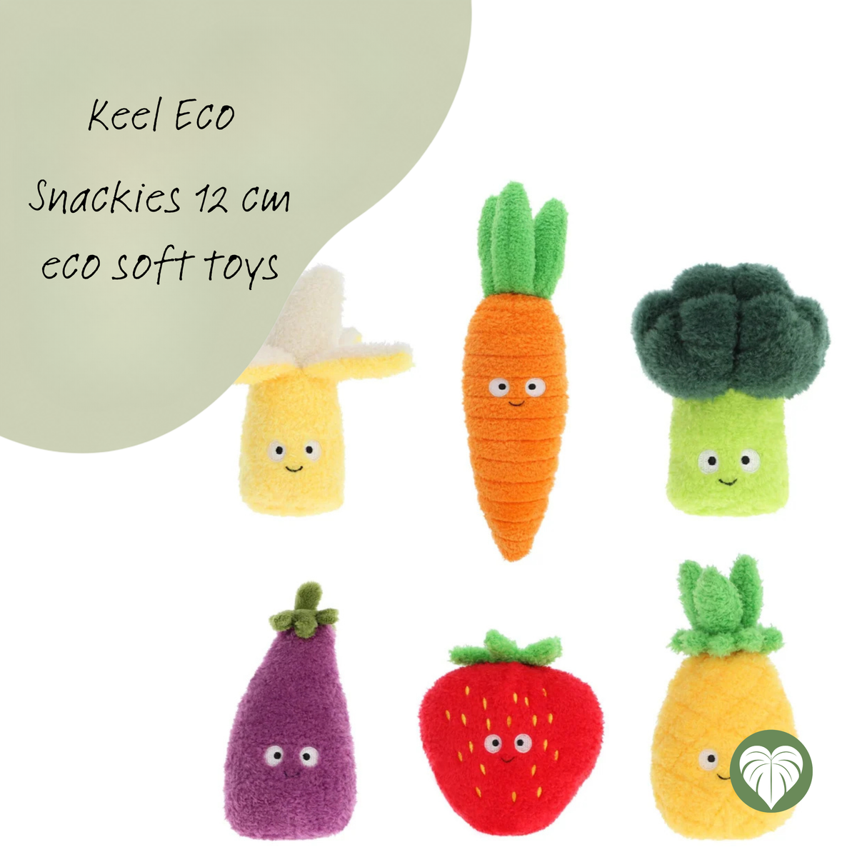 Keel Eco 12cm Eco Soft Toy, Snackies Range
