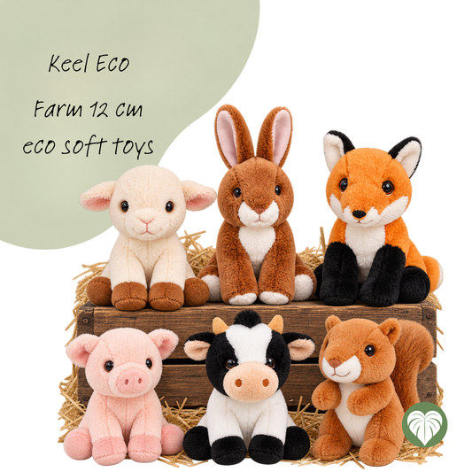 Keel Eco 14cm Eco Soft Toy, Farm Animals
