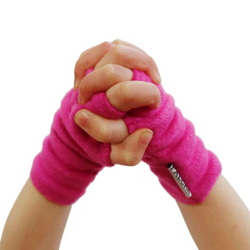 Wristees® Toddler Wrist Warmers – Soft Fleecy Warmth for Ages 1–3, Pink