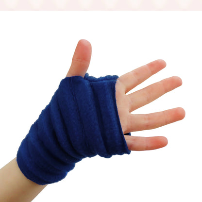 Wristees® Toddler Wrist Warmers – Soft Fleecy Warmth for Ages 1–3, Navy