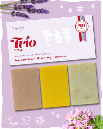 Trio Gift Set - Rose Geranium, Ylang Ylang, Lavender