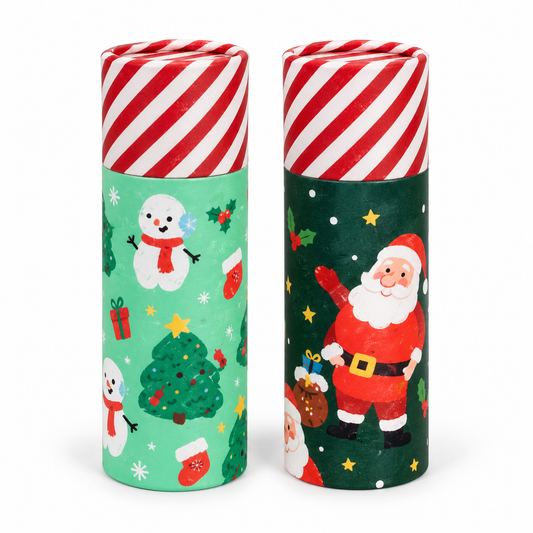 Jingle Bunch Christmas Pencil Pot with 12 Colouring Pencils