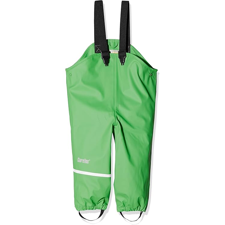 Unisex baby waterproof trousers for toddlers – green, lightweight rain and outdoor play pants