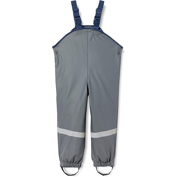 Unisex baby waterproof trousers for toddlers – grey, lightweight rain and outdoor play pants