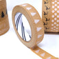 50m White Snowy Christmas Trees Paper Tape
