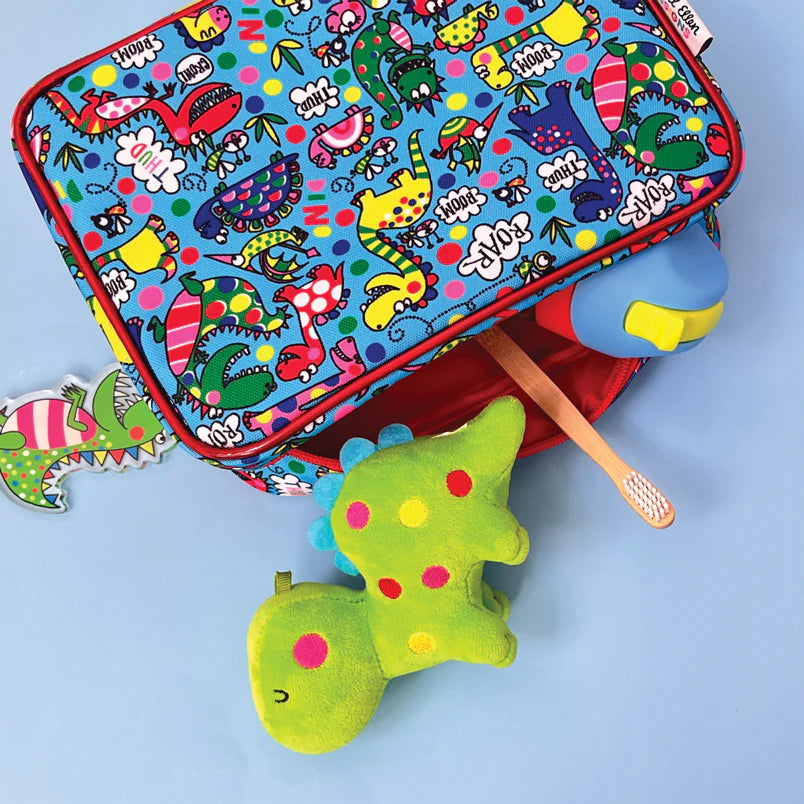 Rachel Ellen Children’s Dinosaur Wash Bag – Kids Travel Toiletry Bag