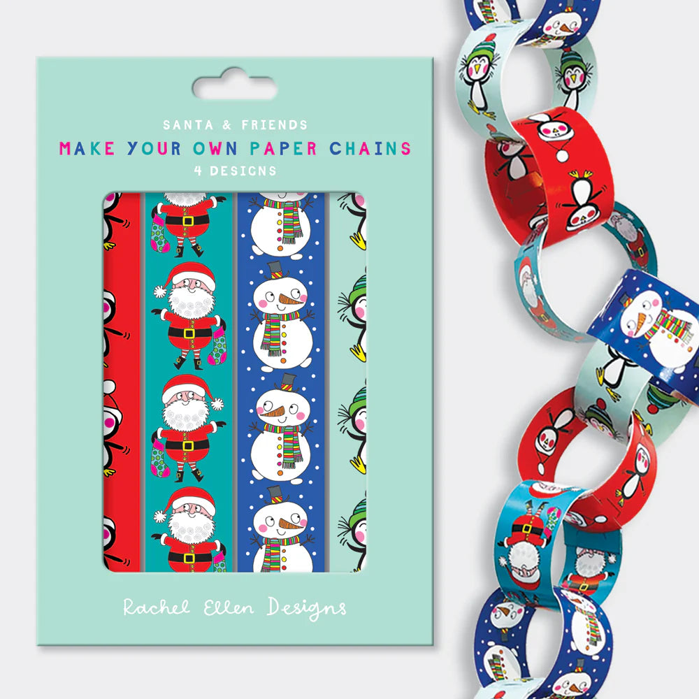 Christmas Paper Chains – 100 Self-Locking Links (No Glue Needed)