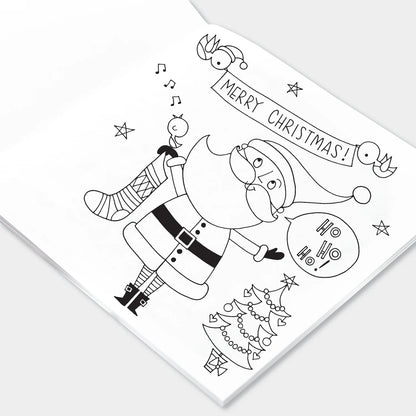 Rachel Ellen Colouring Book Christmas Santa Scene