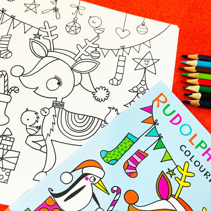 Rachel Ellen Colouring Book Rudolph & Friends