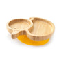 Eco Rascals Baby & Toddler Bamboo Suction Plate, Duck Orange