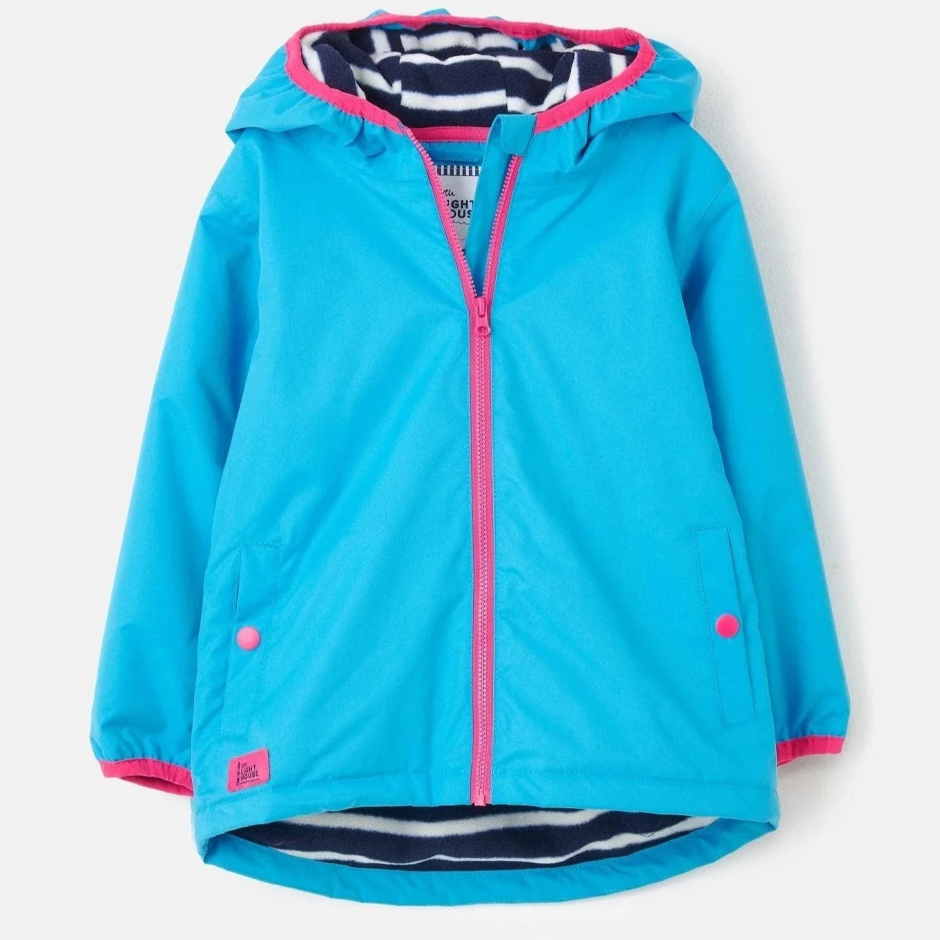 Little Lighthouse Amelia Girls Coat, Bright Teal