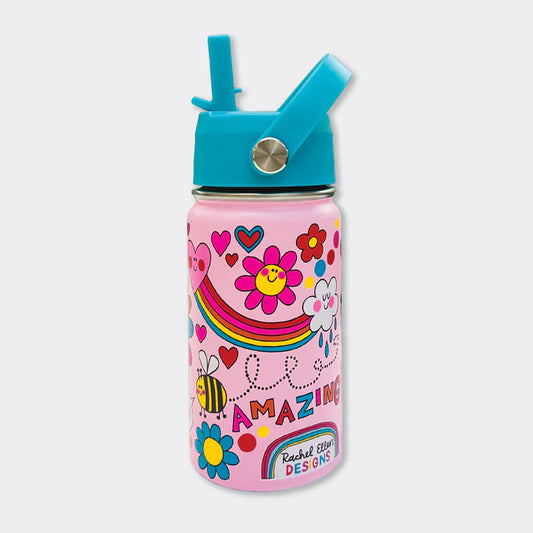 Bee Happy Insulated Stainless Steel Kids Water Bottle – 340ml
