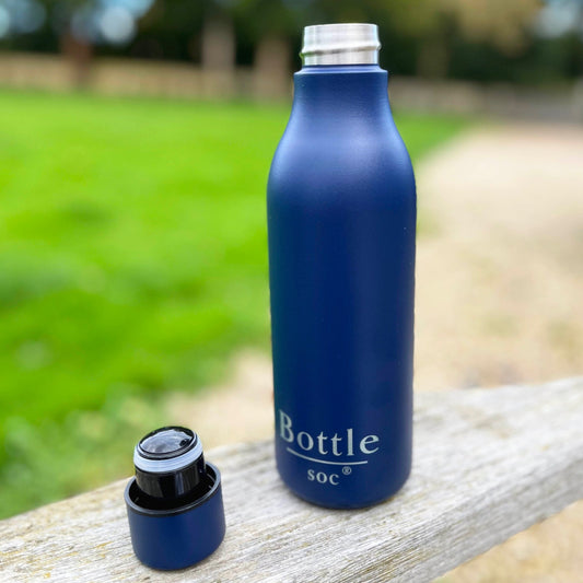 Stainless Steel Water Bottle, Blue