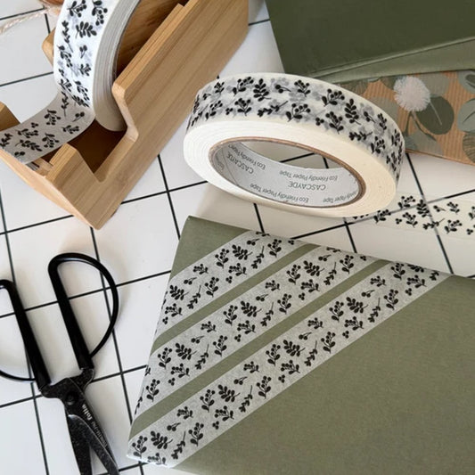 Eco-Friendly White Paper Tape – 50m, Berries