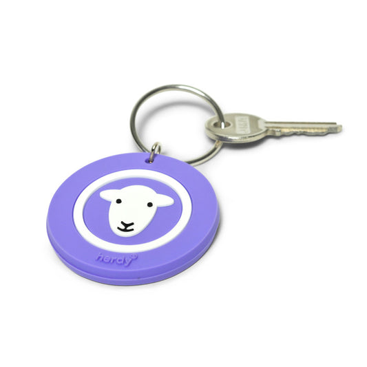 Herdy Silicone Keyring, Purple