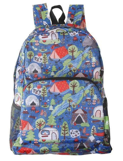 Eco Chic Foldable Backpack, Lightweight Reusable Travel Backpack