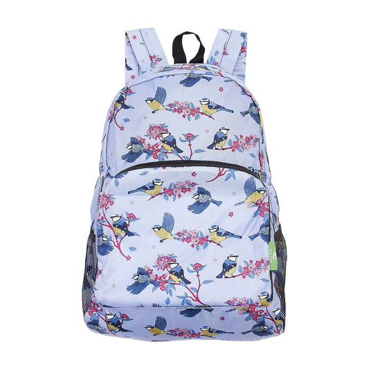 Eco Chic foldable lightweight backpack made from recycled plastic bottles