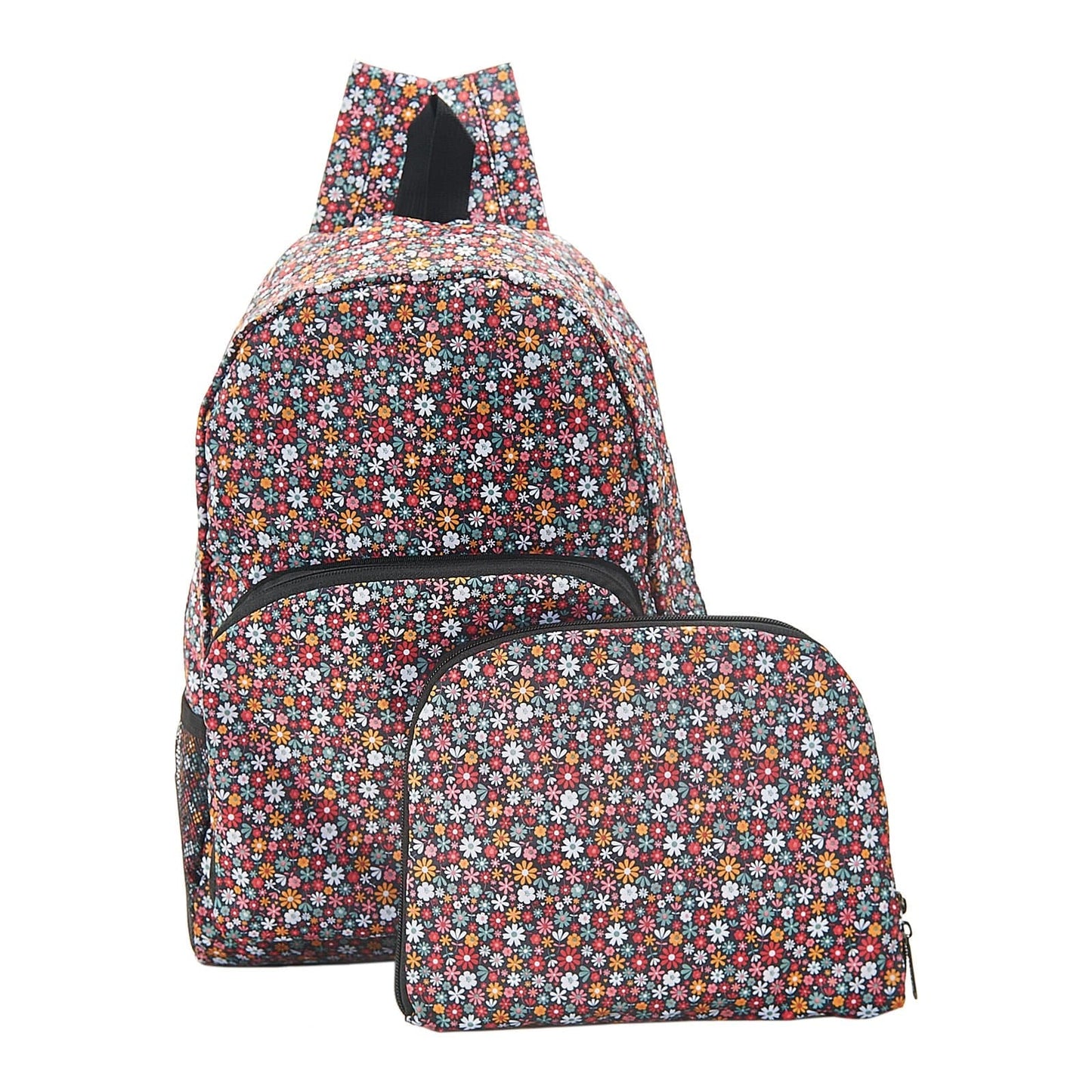 Eco Chic foldable lightweight backpack made from recycled plastic bottles