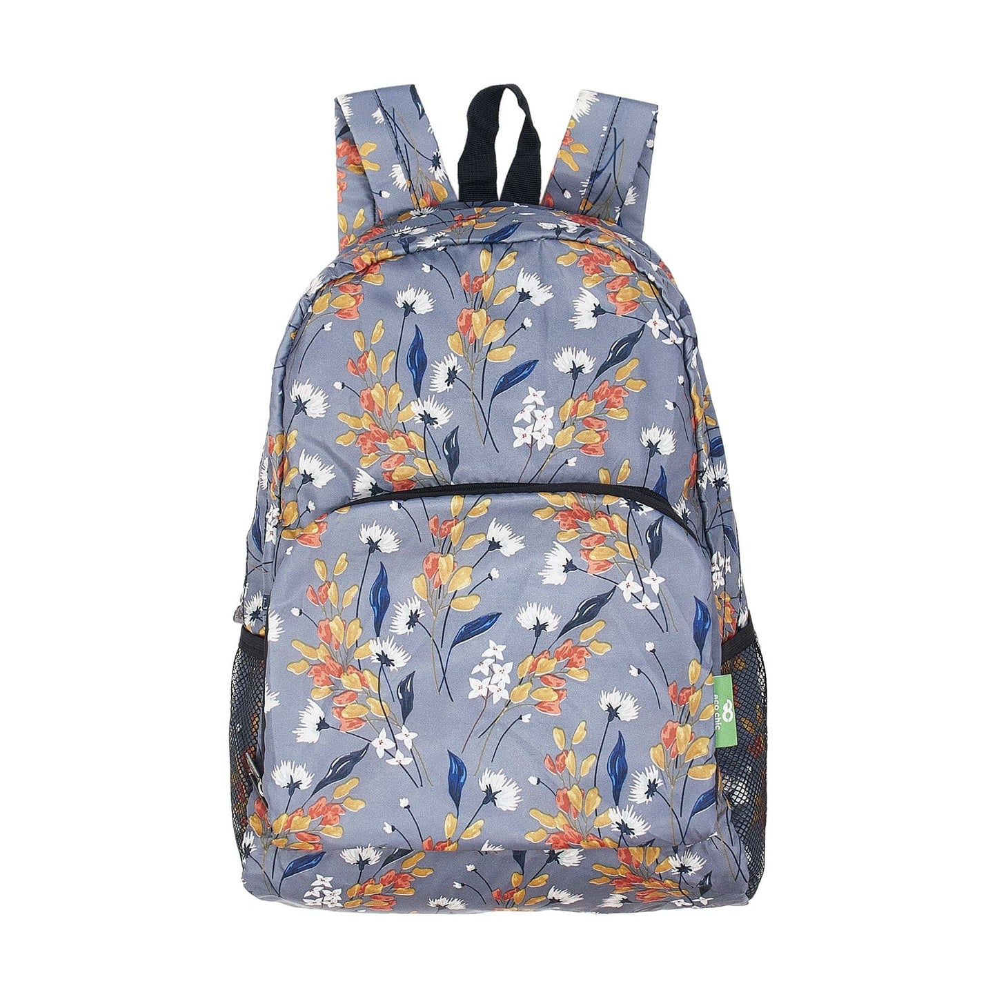 Eco Chic foldable lightweight backpack made from recycled plastic bottles