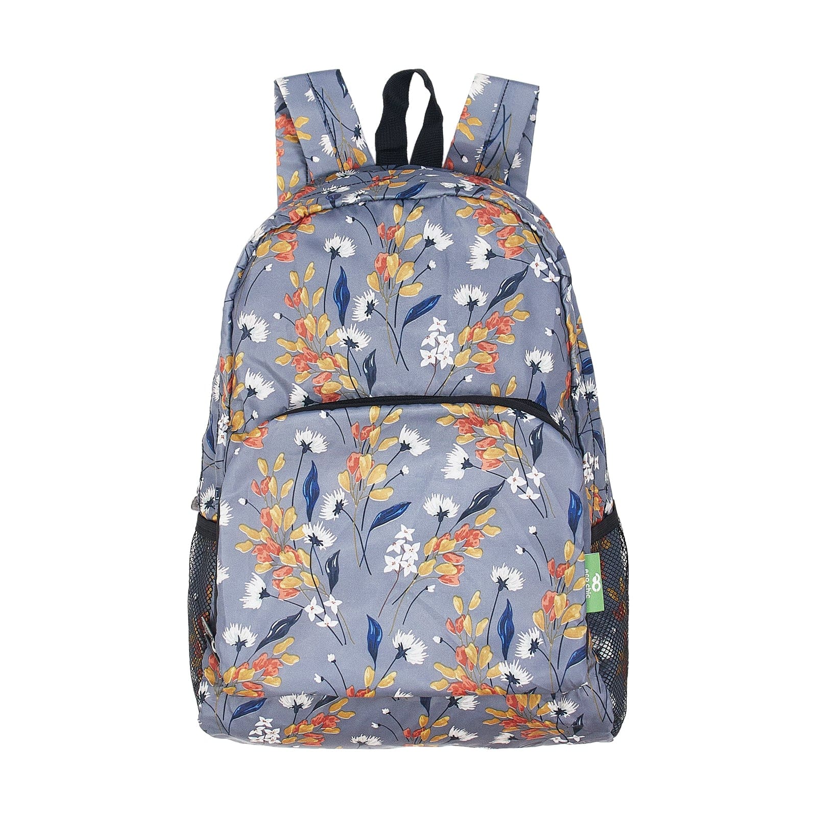 Eco Chic foldable lightweight backpack made from recycled plastic bottles