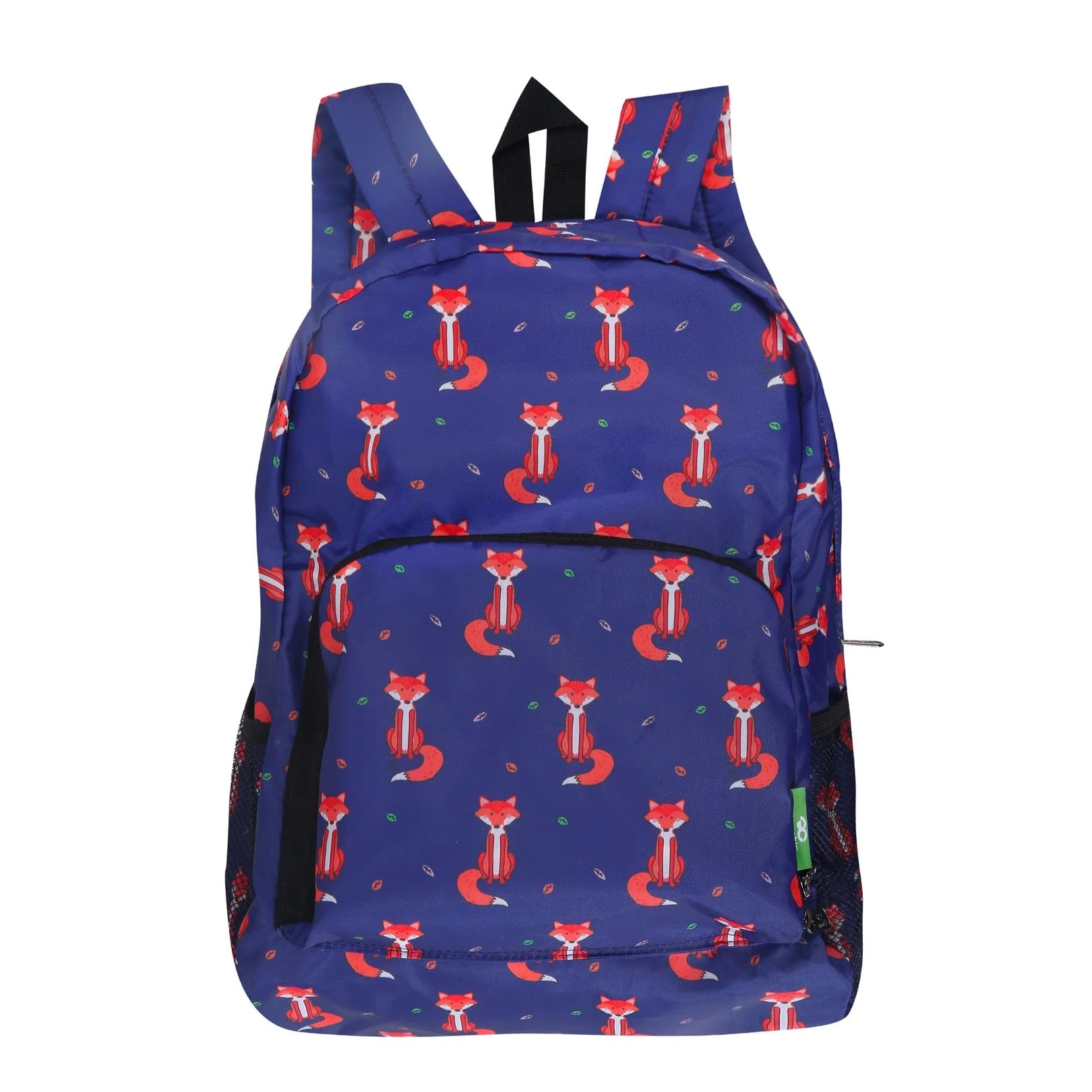Eco Chic foldable lightweight backpack made from recycled plastic bottles