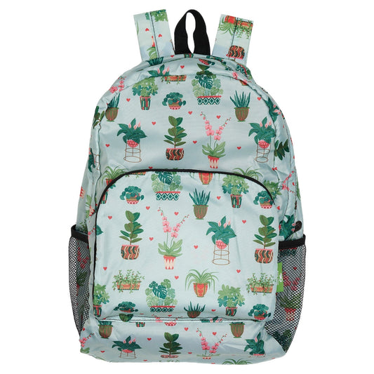 Eco Chic foldable lightweight backpack made from recycled plastic bottles