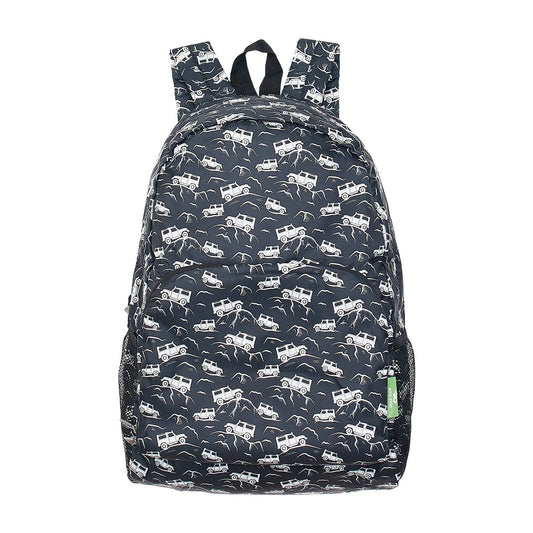 Eco Chic foldable lightweight backpack made from recycled plastic bottles