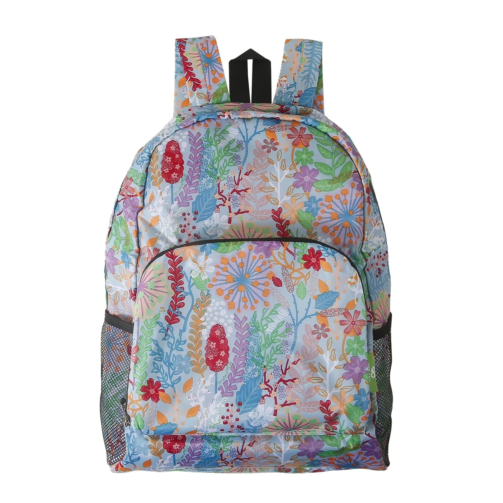 Eco Chic foldable lightweight backpack made from recycled plastic bottles